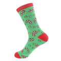 Chaussettes de bas de Noël motifs mignons chaussettes de cheville en coton modes de festives imprimés